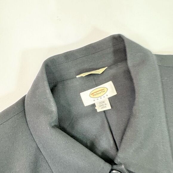 Talbot's Blazer Jacket Womens 20W Black Wool Single Breasted Career Classic - Picture 2 of 8